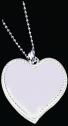 NEW PHOTO ENGRAVED HEART PENDANT WITH ROPE DESIGN
